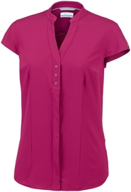 Blouse Columbia Women Saturday Trail Stretch SS Wine Berry