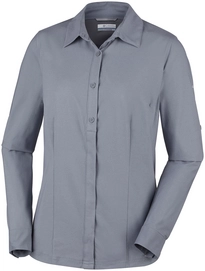 Bluse Columbia Saturday Trail Stretch Ls Tradewinds Grey Damen