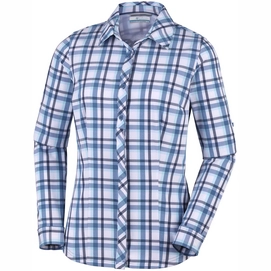 Bluse Columbia Saturday Trail Stretch Plaid Ls Blue Dusk Plaid Damen