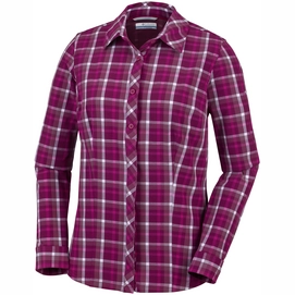 Bluse Columbia Saturday Trail Stretch Plaid Ls Wine Berry Plai Damen