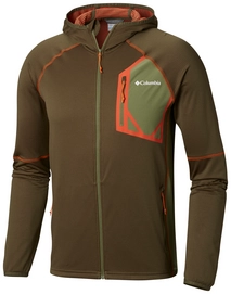 Vest Columbia Men Triple Canyon Hooded Fleece Peatmoss Mosstone
