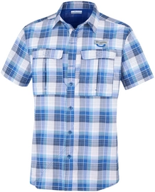 Hemd Columbia Cascade Explorer Plaid SS Azul Plaid Herren