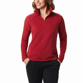 Vest Columbia Women Glacial IV Print 1/2 Zip Beet Sparkler