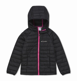 Jacke Columbia Powder Lite Hooded Black Mädchen