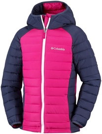 Jacket Columbia Youth Powder Lite Girls Hooded Cactus Pink Nocturnal