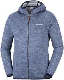 Fleece Columbia Men Boubioz Hooded Full Zip Collegiate Navy