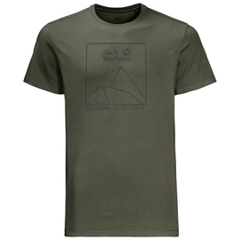 T-Shirt Jack Wolfskin Men Peak Woodland Green