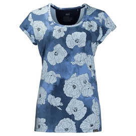 T-Shirt Jack Wolfskin Marigold Midnight Blue All Over Damen