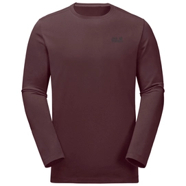 Shirt Jack Wolfskin Men Essential Longsleeve Port Wine