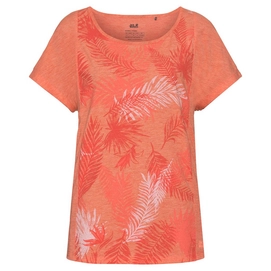 T-Shirt Jack Wolfskin Moro Palm Women Hot Coral