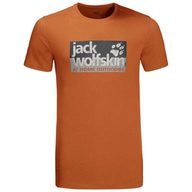 T-Shirt Jack Wolfskin Men Logo Desert Orange