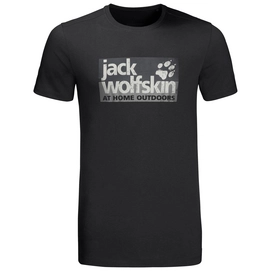 T-Shirt Jack Wolfskin Men Logo Black
