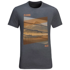 T-Shirt Jack Wolfskin Men Motosu Lake Ebony