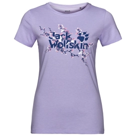 T-Shirt Jack Wolfskin Women Logo True Lavender