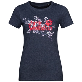 T-Shirt Jack Wolfskin Women Logo Midnight Blue