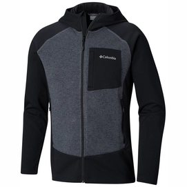 Fleecejacke Columbia Marley Crossing Hooded Hybrid Black Graphite Herren