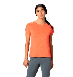 T-Shirt Mountain Hardwear Women Mighty Stripe SS Solstice Red