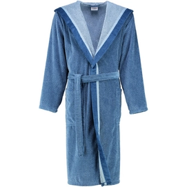 Badjas Cawö 1833 Dessin Capuchon Men Blauw