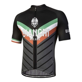 Maillot Cycliste Bianchi Milano Men Tiera Noir Gris