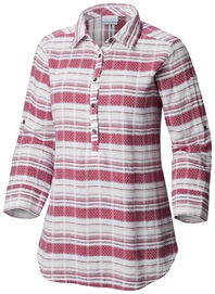 Bluse Columbia Summer Ease Popover Tunic Wine Berry Stri Damen