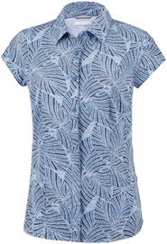 Blouse Columbia Women Saturday Trail II Stretch Print SS Blue Dusk Print