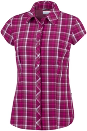 Bluse Columbia Saturday Trail II Stretch Print SS Wine Berry Plai Damen
