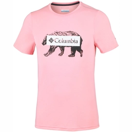 T-Shirt Columbia Box Logo Bear Tee Rosewater Herren