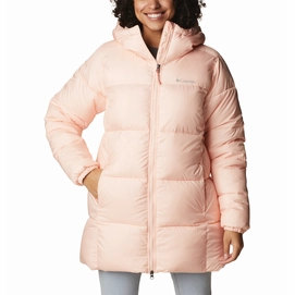 Jacke Women Columbia Puffect Mid Hooded Jacket Peach Blossom