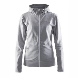 Jacket Craft Leisure Hood Women Grey Melange-XS