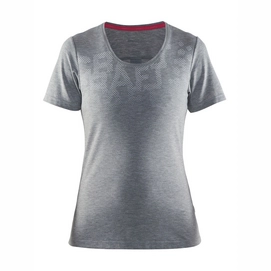 T-Shirt Craft Habit Tee Women Grey Melange