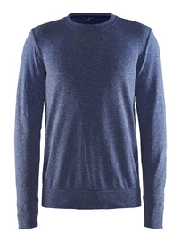 Longsleeve Craft Smooth Roundneck Men Thunder Melange