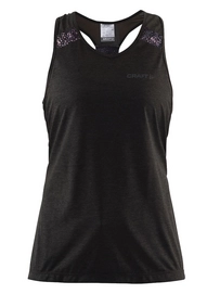 Tanktop Craft Pulse Singlet Women Black P Net Black