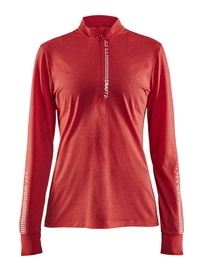 Longsleeve Craft Mind Reflective Zip Tee Women Poppy