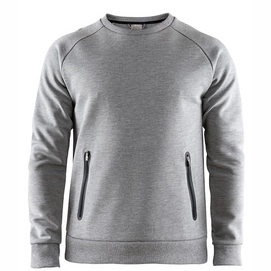 Jumper Craft Men Emotion Crew Sweatshirt Grey Melange