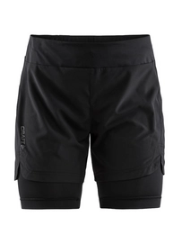 Sportbroek Craft Women Delta 2.0 2 In 1 Shorts Black
