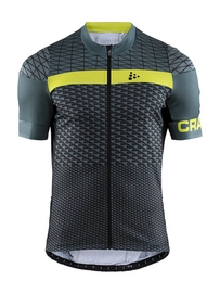 Fahrradshirt Craft Route Jersey Gravity Black Herren