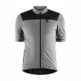 Maillot de Cyclisme Craft Men Point Jersey Dk Grey Melange Black-S