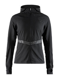 Jacket Craft Women Urban Run Hood Black Silver