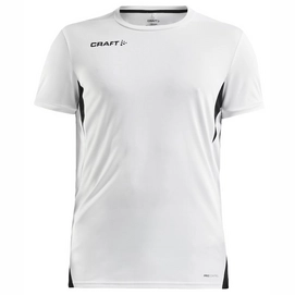 Tennisshirt Craft Pro Control Impact SS Tee M White Black Herren-M