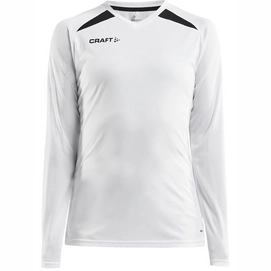 Tennisshirt Craft Pro Control Impact LS Tee W White Black Damen-L