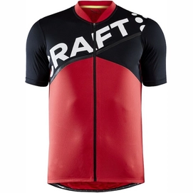 Radtrikot Craft Herren Core Endurance Logo Jersey Bright Red/Black