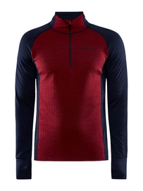 Ondershirt Craft Men ADV Nordic Wool Half Zip Blaze Rhubarb