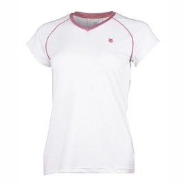 Tennisshirt K Swiss Hypercourt Advantage Tee Weiß Damen