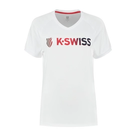 Tennisshirt K Swiss Women Heritage Sport Logo Tee White