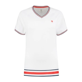 Tennisshirt K Swiss Heritage Sport Tee White Damen-L