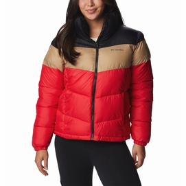 Jacke Women Columbia Puffect Color Blocked Jacket Red Lily Beach