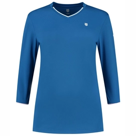 Tennisshirt K-Swiss Hypercourt Long Sleeve 2 Classic Blue Damen-M