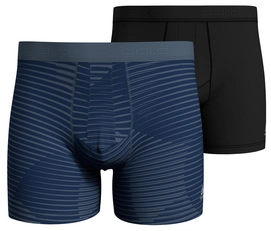 Onderbroek Odlo Men Boxer Active Everyday Eco Herita China Blue Geometric Aop SS20 Black (2-Delig)