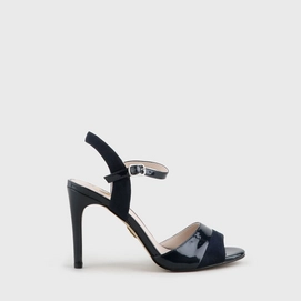 Buffalo Aida Black Imi Suede Patent PU Leather