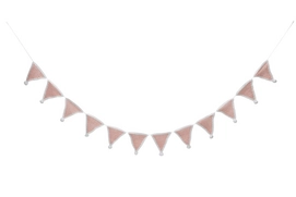 Slinger Kidsdepot Knitted Garland Pink Pompom 255 cm